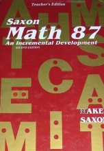 Cover art for Math 87: An Incremental Development (Saxon Math 8/7)