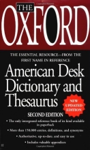Cover art for The Oxford American Desk Dictionary and Thesaurus