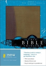 Cover art for TNIV Thinline Bible: Burgundy/Pecan European Leather (Today's New International Version)