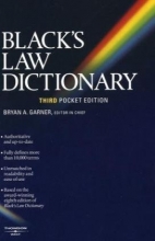 Cover art for Black's Law Dictionary (Pocket), 3rd Edition