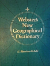 Cover art for Webster's New Geographical Dictionary