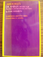 Cover art for De Anima: Books II and III (with certain passages from Book I) (Clarendon Aristotle Series) (Bks. II & III)