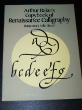 Cover art for Arthur Baker's Copybook of Renaissance Calligraphy: Mercator's Italic Hand (Dover Pictorial Archive)