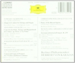 Cover art for Albinoni: Adagio; Pachelbel: Canon (Karajan Berlin Philharmoniker)