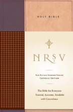 Cover art for NRSV Standard Catholic Ed Bible Anglicized (Tan/Red)