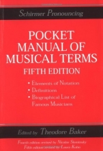 Cover art for Pocket Manual of Musical Terms (Schirmer Pronouncing)