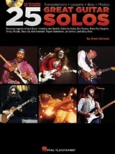 Cover art for Hal Leonard 25 Great Guitar Solos Tab Songbook with CD