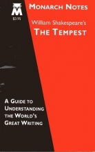 Cover art for William Shakespeare's The tempest (Monarch notes)