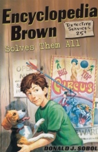 Cover art for Encyclopedia Brown Solves Them All