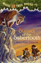 Cover art for Sunset of the Sabertooth (Magic Tree House, No. 7)