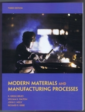 Cover art for MODERN MATERIALS and MANUFACTURING PROCESSES Third Edition