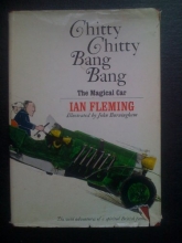 Cover art for CHITTY CHITTY BANG BANG The Magical Car, The Wild Adventures of a Spirited British Family by Ian Fleming, illustrated by John Burningham (1964 Hardcover 114 pages Random House)