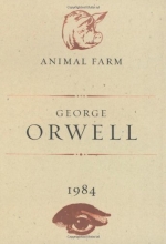 Cover art for Animal Farm and 1984