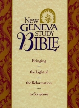 Cover art for Holy Bible: New Geneva Study Bible, New King James Version, Black Genuine Leather (Style No 2996/Black)