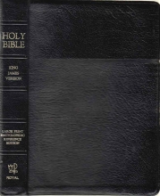 Cover art for The Holy Bible: Old and New Testaments in KJV(Large Print, RLE, BlacK Leather)