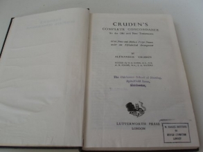 Cover art for CRUDEN'S COMPLETE CONCORDANCE