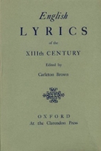 Cover art for English Lyrics of the XIIIth Century.