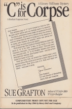 Cover art for C Is For Corpse