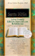 Cover art for RVR 1960 Large Print Special Reference Bible (Black Bonded Leather - Indexed) (Spanish Edition)