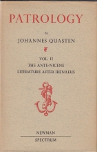 Cover art for Patrology, Vol. II, The Ante-Nicene Literature After Irenaeus