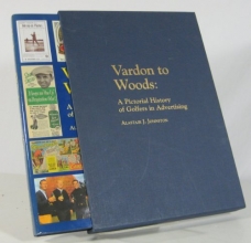 Cover art for Vardon to Woods: A pictorial history of golfers in advertising