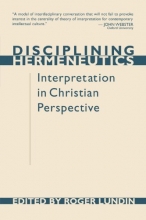 Cover art for Disciplining Hermeneutics: Interpretation in Christian Perspective