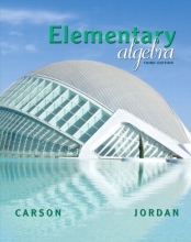 Cover art for Elementary Algebra (3rd Edition) (The Carson Algebra Series)
