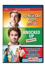 Cover art for The 40-Year Old Virgin / Knocked Up / Forgetting Sarah Marshall Triple Feature