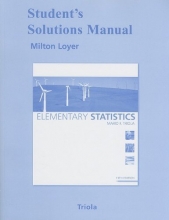 Cover art for Student Solutions Manual for Elementary Statistics