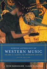 Cover art for Norton Anthology of Western Music: Volume 2: Classic to Twentieth Century