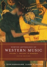 Cover art for Norton Anthology of Western Music: Volume 1: Ancient to Baroque