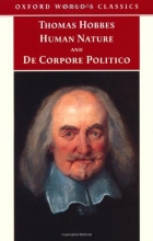 Cover art for Human Nature and DeCorpore Politico (Oxford World's Classics)
