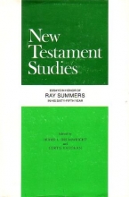 Cover art for New Testament Studies: Essays in Honor of Ray Summers in His Sixty-Fifth Year