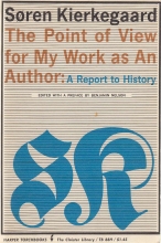 Cover art for The Point of View for My Work as an Author: A Report to History, and Related Writings (Harper torchbooks. The Cloister library)