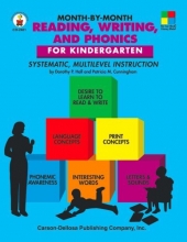 Cover art for Month-by-month Reading, Writing, and Phonics for Kindergarten: Systematic, Multilevel Instruction for Kindergarten (Professional Resources Series)