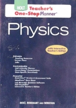 Cover art for Teacher's One Stop Planner ~ PHYSICS ~ w/ Interactive Teacher's Edition (Holt Physics)