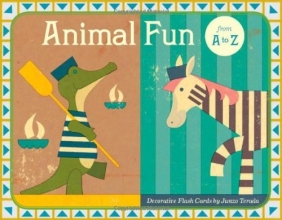Cover art for Animal Fun from A to Z: Decorative Flash Cards