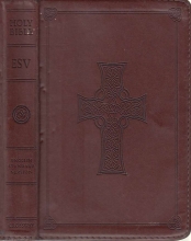 Cover art for The Holy Bible: English Standard Version (ESV) [Pocket Size with Embossed Cross on Front] Chestnut