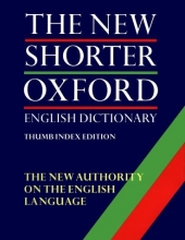 Cover art for The New Shorter Oxford English Dictionary (2 Vol. Set; Thumb Indexed Edition)