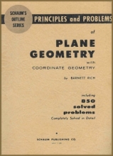 Cover art for Principles and Problems of Plane Geometry with Coordinate Geometry (Includes 850 Solved in Detail Problems) [Schaum's Outline Series]