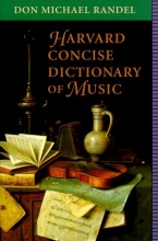 Cover art for Harvard Concise Dictionary of Music