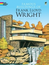 Cover art for Famous Buildings of Frank Lloyd Wright (Dover History Coloring Book)
