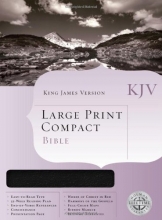 Cover art for KJV Large Print Compact Bible (Black Bonded Leather)