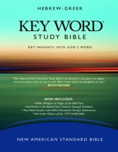 Cover art for Hebrew-Greek Key Word Study Bible (2008 AMG edition): NASB-77 Bible version, Burgundy Genuine (Key Word Study Bibles)