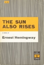 Cover art for The Sun Also Rises (The Scribner Library, 5)