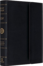 Cover art for ESV Large Print Compact Bible ( with Magnet Closure, Black)