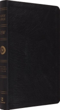Cover art for ESV Large Print Thinline Reference Bible (Black)