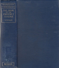 Cover art for WESTMINSTER COMMENTARIES - THE BOOK OF THE PROPHET ISAIAH