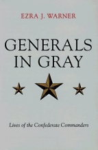 Cover art for Generals in Gray: Lives of the Confederate Commanders