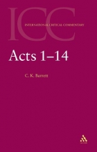 Cover art for Acts: Volume 1: 1-14 (International Critical Commentary)